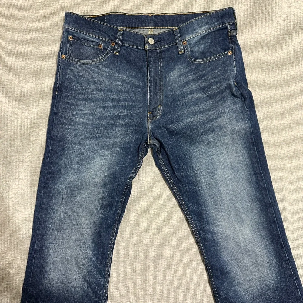 Levi's 527 Slim Bootcut Jeans Dark Wash Denim Blue Men's W36 L30